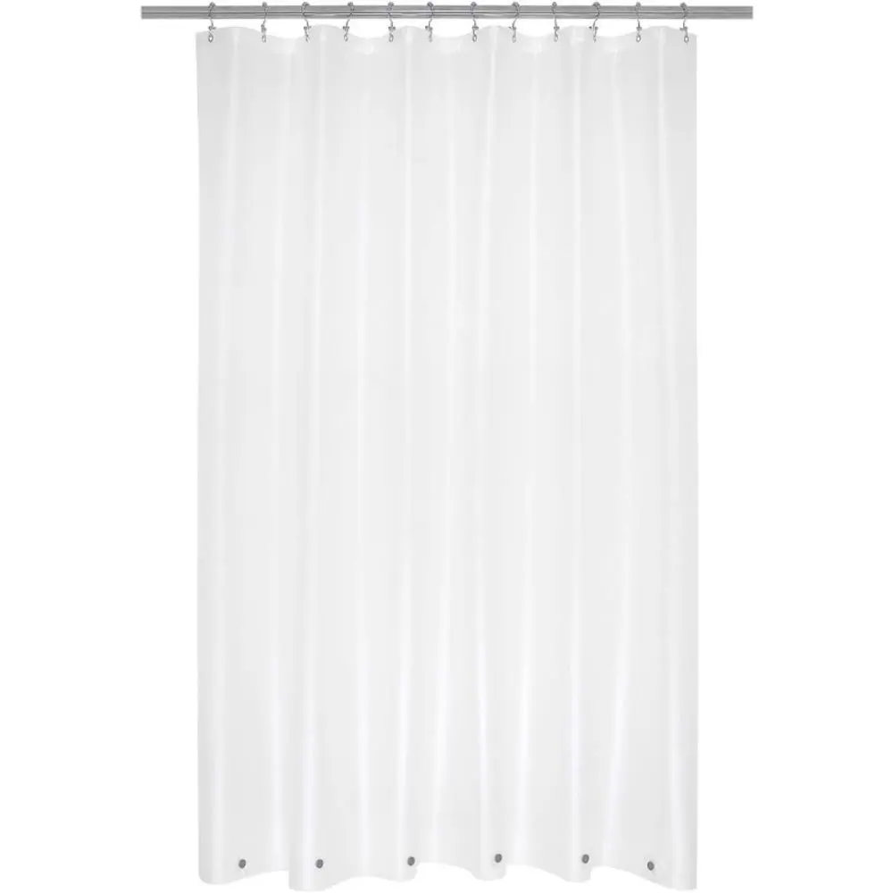 Clear Shower Curtain Liner, Premium Flexible Sturdy Plastic Shower Curtain for Bathroom Lightweight, Waterproof, Clear