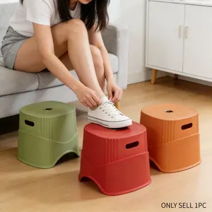 1PC Portable Multifunctional Stool, Non-Slip Design, Stable Weight Capacity, Home Use, Outdoor Camping, Bathroom Foot Rest, Family Friendly