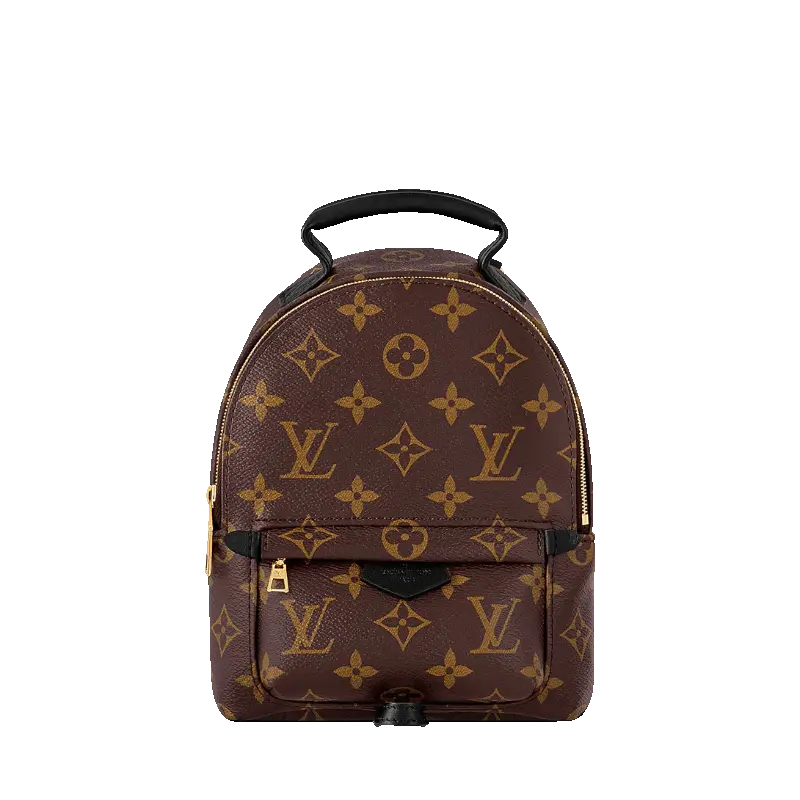 ‮ nottiuV siuoL  ‬    Vintage Pȧlm Springs Mini Backpack Monogram Coated Canvas Women's Luxury Rucksack Travel Daypack