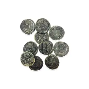 Adventure Coins – Pirate Doubloon Metal Coins Variety Pack Set of 10 Historical