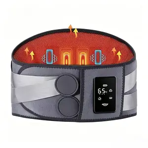 Mothers Day Gift Alljoy Heated Lumbar Support Belt - Portable & Cordless Daily Therapy Belt, Featuring 3 Heat Levels and 5 Vibration Modes