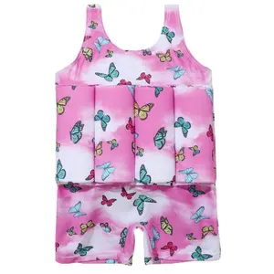 Infant And Child Floating Swimsuit, Detachable And Adjustable Buoyancy Swimsuit, Slim-Fitting One-Piece Vest Swimsuit, Boys And Girls Sports Buoyancy Suit, Suitable For Summer Vacation Beach Sports Floating Swimsuit