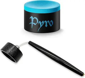 Beer City Billiards Pool Cue Chalk Holder Circle With TAOM Pyro or TAOM V10 Chalks