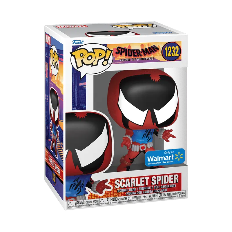Funko Pop! Spider-Man: Across the Spider-Verse - Scarlet Spider #1232 Exclusive (Sticker may vary) Collectible Pop Vinyl Figure