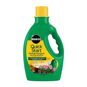 Quick Start Planting & Transplant Starting Solution 48 oz Liquid Fertilizer for Flower and Vegetable Plants Essential Nutrients for Optimal Growth