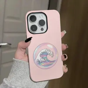 holographic, wave, sphere Soft And Hard Two-In-One Film Printed Full Pattern Case For IPhone 16 15 14 13 1211 Pro Max Plus Phone Case