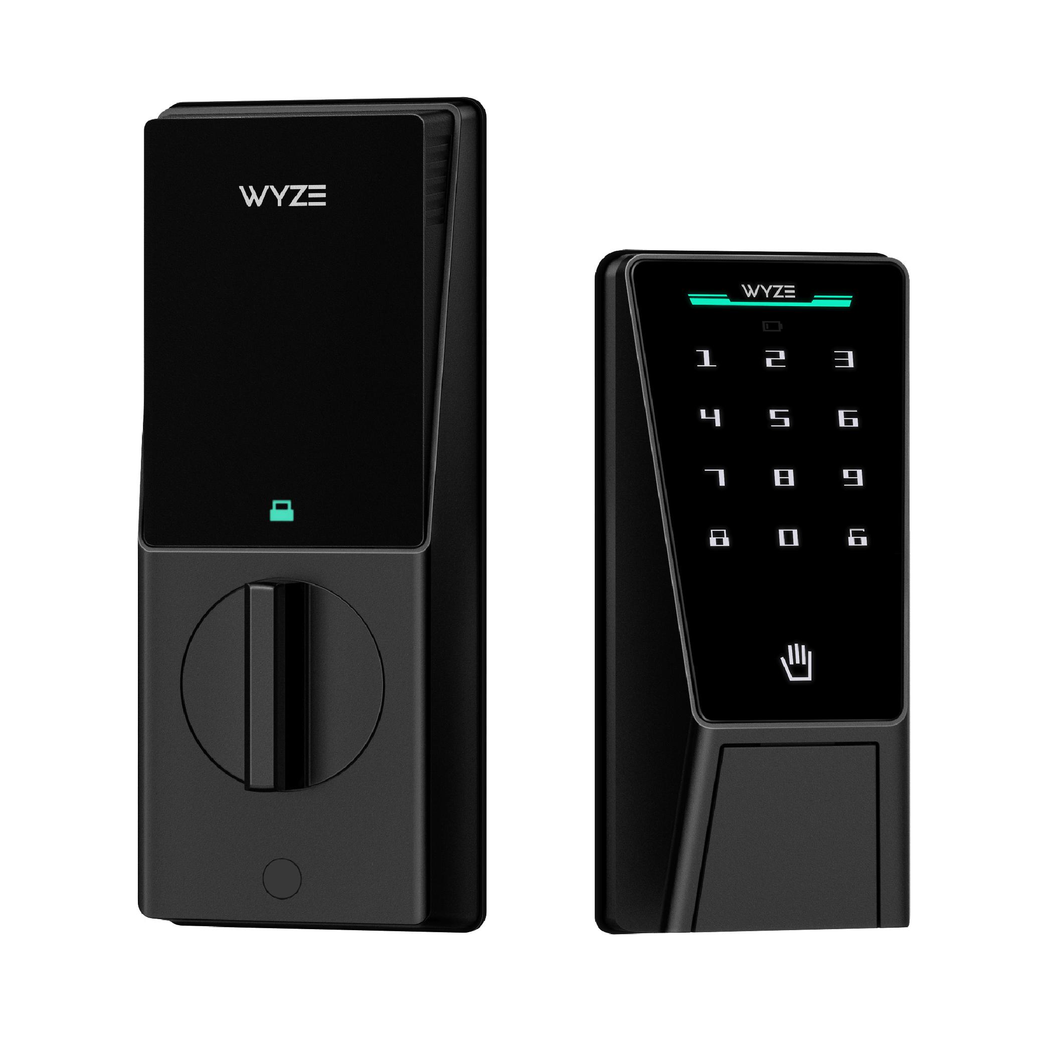 Wyze Palm Lock — Wi-Fi Palm Recognition Smart Lock for Front Door, Keyless & Touchless Entry, Modern Design, Auto-Lock, Easy Installation, Deadbolt Replacement, IP53 Weatherproof