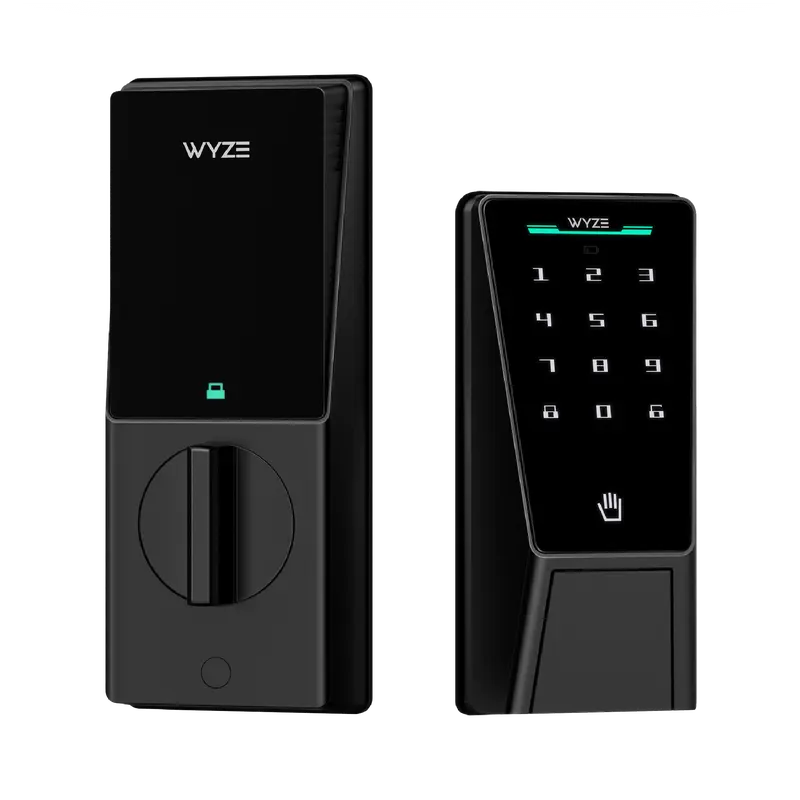 Wyze Palm Lock — Wi-Fi Palm Recognition Smart Lock for Front Door, Keyless & Touchless Entry, Modern Design, Auto-Lock, Easy Installation, Deadbolt Replacement, IP53 Weatherproof