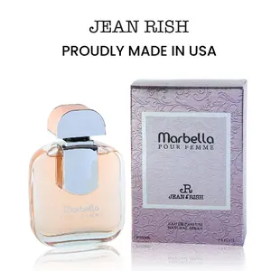 Marbella, Jean Rish, Women Perfume, Eau De Parfum (3.4 Fl Oz / 100ml) with Pear-Jasmine-Vanilla, Long Lasting and Luxury Fragrance, Made in USA