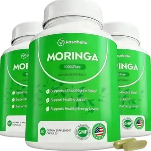 Rosabella Moringa Capsules (800mg) for Immune Support, Gut Health & Vitamins