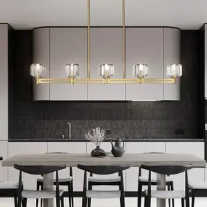Crystal Chandelier, 54" Extra Large Farmhouse Chandeliers For Dining Room,Living Room Bedroom Kitchen Island