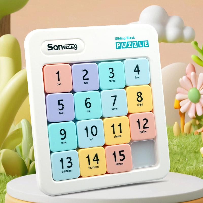 Digital Magnetic Slider Puzzle for Kids, Montessori Math Learning Toys for Toddlers, Educational Brain Challenge Games for Boys and Girls Ages 3 and Up