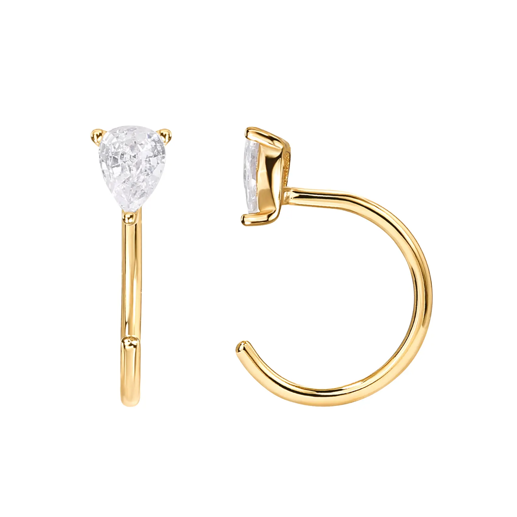 PAVOI 925 Sterling Silver Huggie Half Hoop Earrings for Women - Hypoallergenic Minimalist Tiny Cartilage Earring PAVOI 925 Sterling Silver Huggie Half Hoop Earrings for Women - Hypoallergenic Minimalist Tiny Cartilage Earring