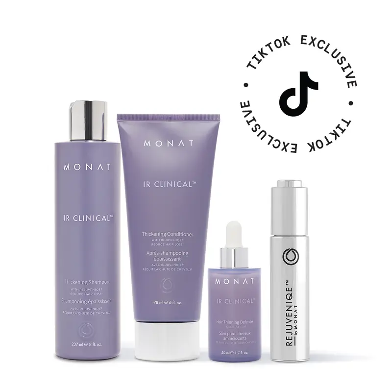Thicken & Shine System. IR Clinical System + REJUVENIQE Oil