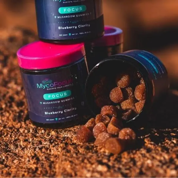 Focus Mushroom Gummies - Delicious Supplement Blueberry Clarity
