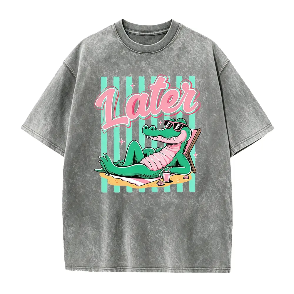 Later Gator Shirt, After A While Crocodile Tee, Trendy Viral Beach Graphic T-Shirt