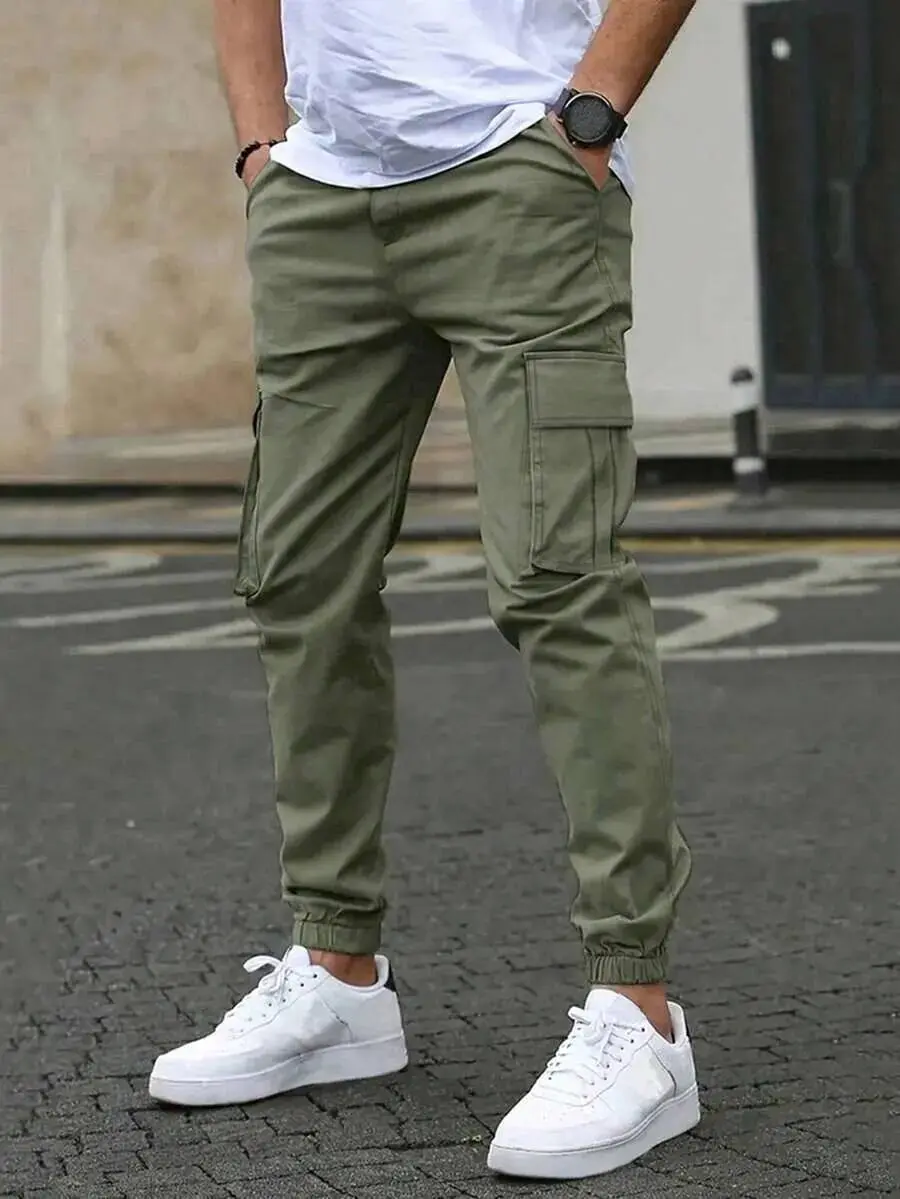 Boy/Teen Casual Straight Leg Drawstring Waist Cargo Pants for Spring/Summer/Autumn Age8-16Y