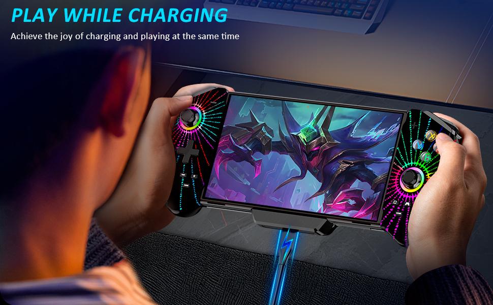 BEBONCOOL Switch Controller with Hall Joystick for Nintendo Switch/OLED, One-Piece Wired Switch Pro Control with Turbo/4 Game Slot/Vibration, Handheld Joypad Controller for Nintendo Switch Controller