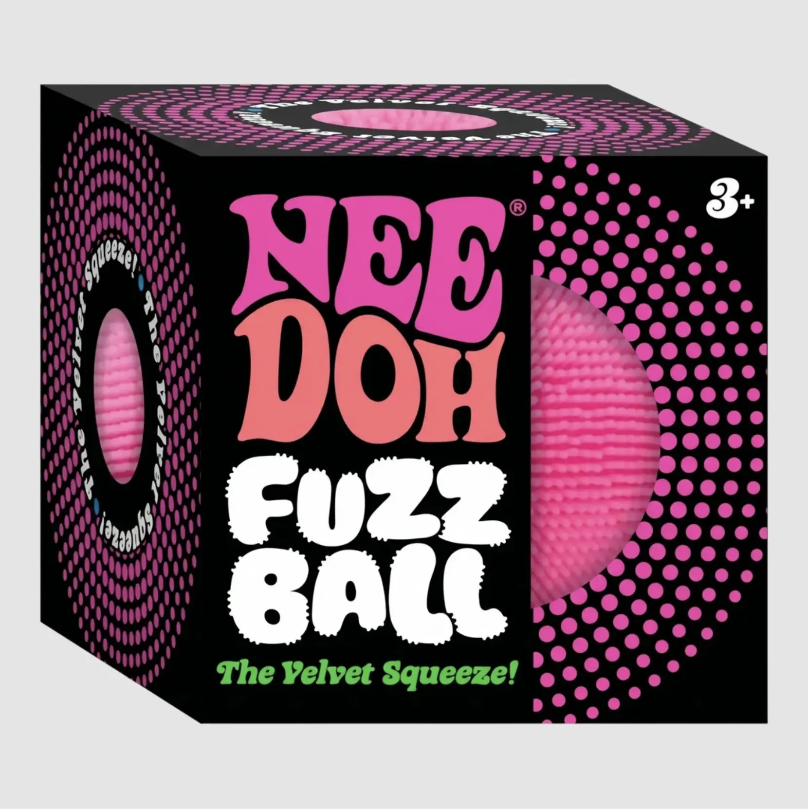 NeeDoh Fuzz Ball The Velvet Squeeze (Pick Your Color) - Collectible