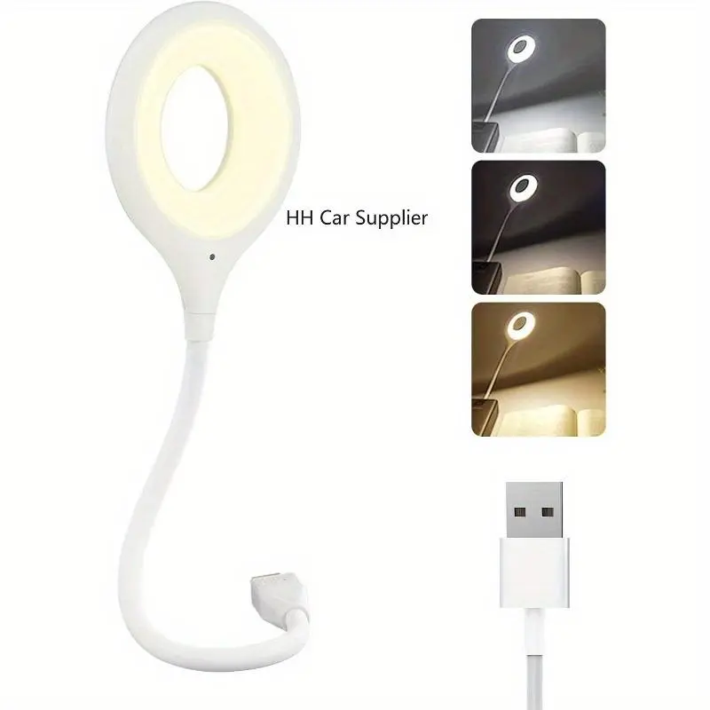 1Pcs Voice Control USB Reading Flexible Gooseneck Led Light for Bedside Reading Soft Night Light Smart Voice Activation for Bedroom Office and Study Use