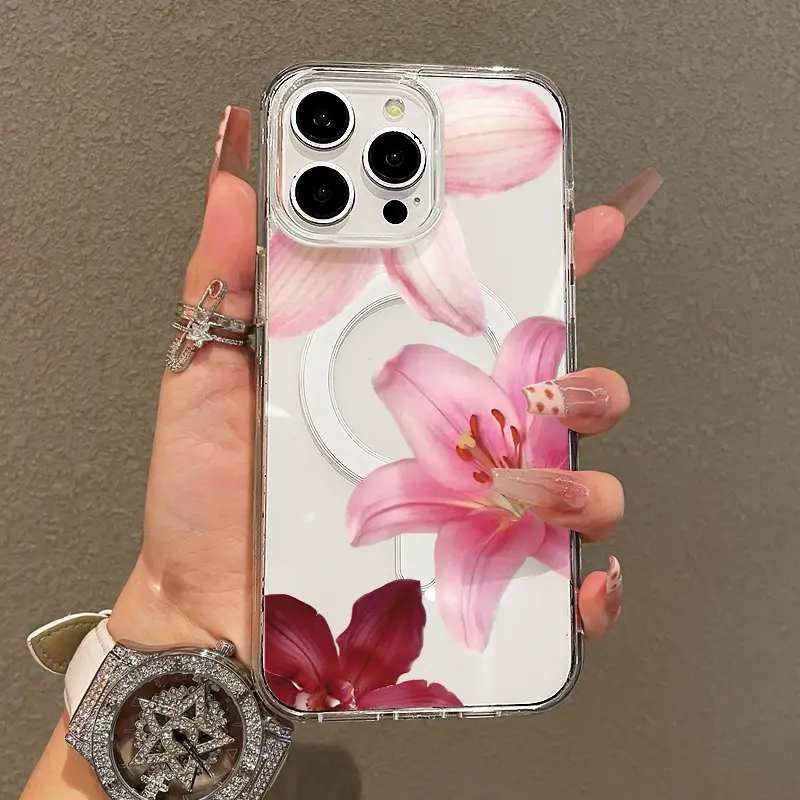 Magnetic Soft Case for iPhone11/12/13/14/15/16//17/AIR/promax,  The iris pattern MagSafe Compatible,Springtok Pattern Design Lightweight,y2k cased,AntiScratch,and Trendy Protector Screen Protector Aesthetic Resistance