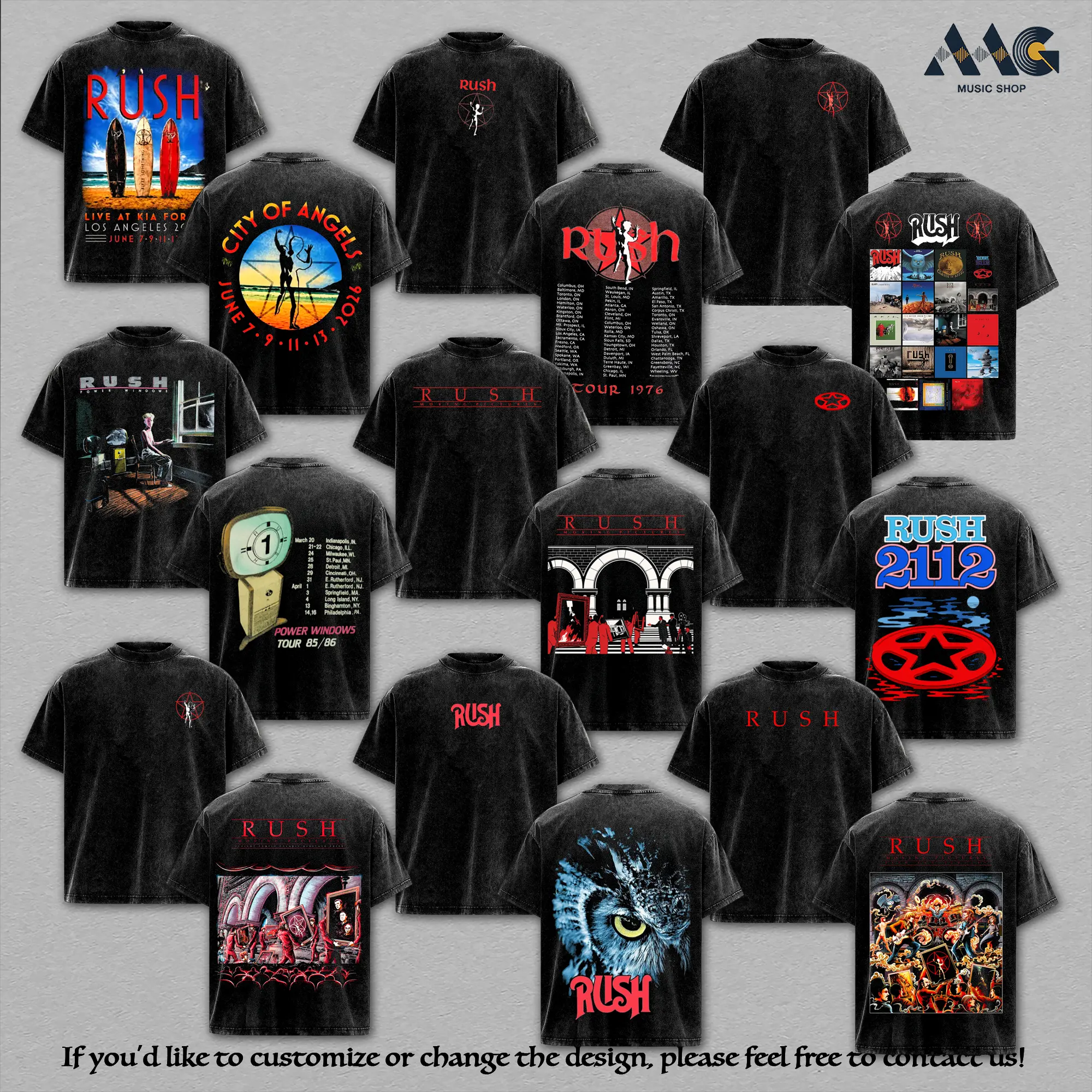 [Collection] Rush Fifty North America 2026 Tour T-Shirt , Rush Band T-shirt , Rock Band Shirt, Retro Music Tee, Rock Music Lover Shirt, Vintage Band Shirts Casual Fabric Fit Top , Top Men's and Women's Clothing