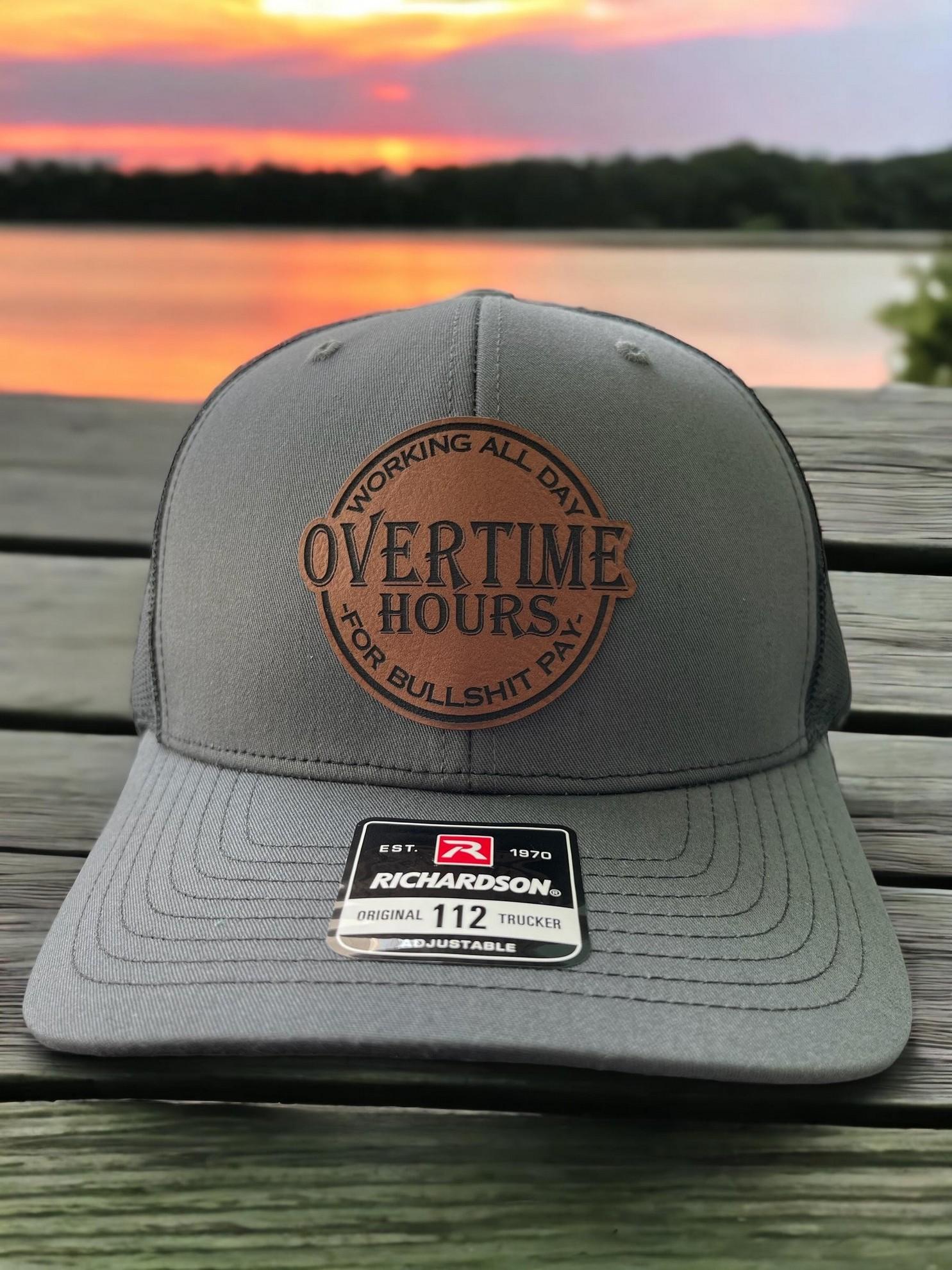 [SALE 50%]  Bu.sc.h Light Matters BLM Hat - I Hate Pulling Out Leather Patch Trucker Hat - Richardson 112 Mesh Back Cap - Fishing & Boating Gifts for Men