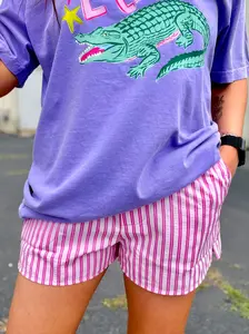 PINK STRIPED BOXER SHORTS