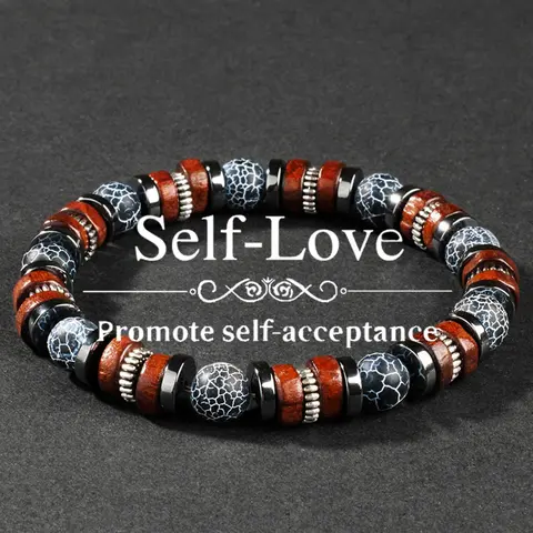 Unisex Elegant Artificial Stone Beaded Stackable Bracelet, Fashionable Jewelry for Party, Daily Clothing Decor, Trendy All-match & Exquisite Jewelry for Birthday Gift, Beaded Bracelets