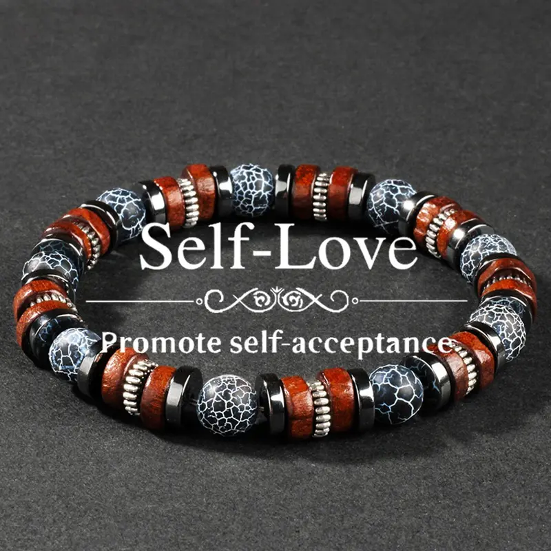 Unisex Elegant Artificial Stone Beaded Stackable Bracelet, Fashionable Jewelry for Party, Daily Clothing Decor, Trendy All-match & Exquisite Jewelry for Birthday Gift, Beaded Bracelets