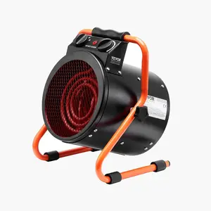 VEVOR Greenhouse Heater, 1500W PTC Fast Heating with Overheat Protection, 3-Speed Setting Small Grow Tent Heater, Electric Portable Heater Fan for Green House, Flower Room, Workplace