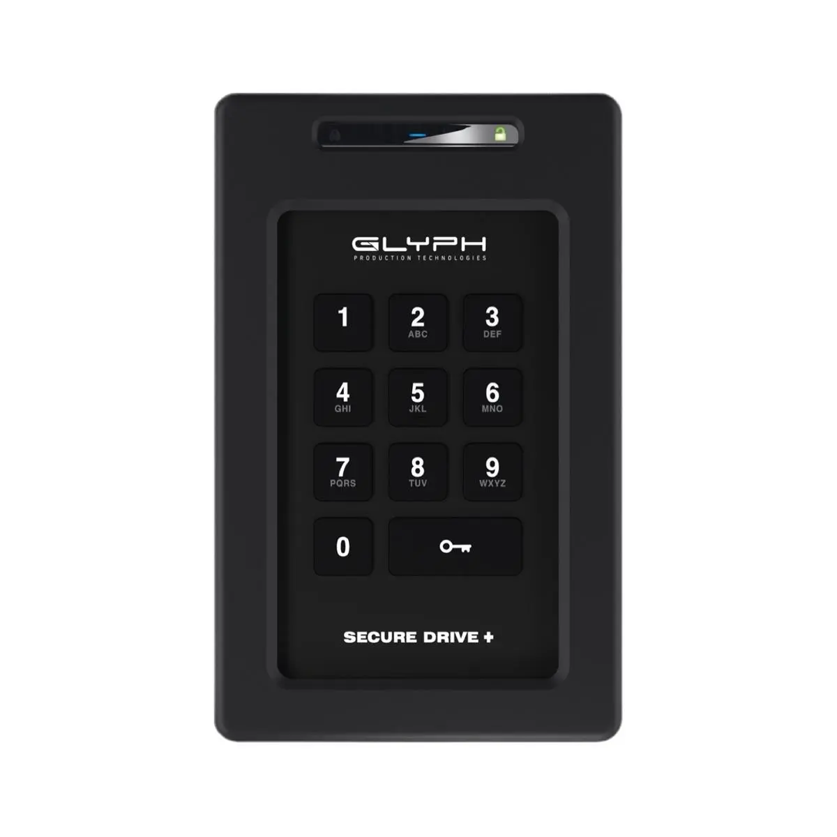 Glyph Technologies SecureDrive+ 8TB Capacity Encrypted External SSD, USB 3.2 Gen 1 Interface, Keypad Access Data Storage Device for Computers & Office Equipment