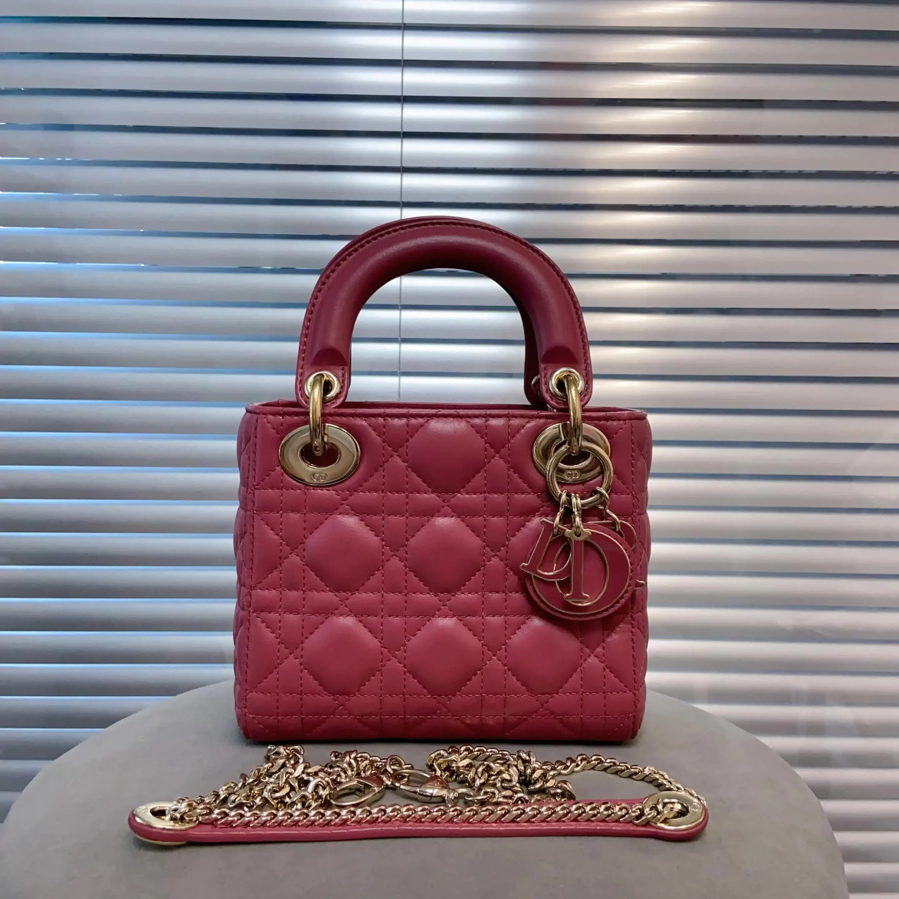 Pre-owned Dior Leather Crossbody Bags Lady mini 88439712