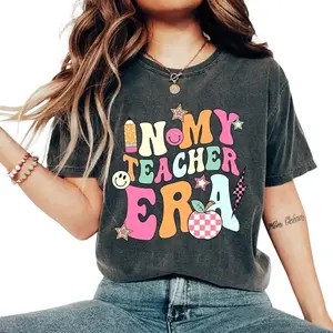 Retro Comfort In My Teacher Era Shirt, Personalized Teacher Sweatshirt, Teacher Era Crewneck, School Teacher Gift, Teacher's Day Gift