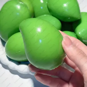 Mango Stress Ball Squishy Color-changing Mango Squeeze Ball ASMR Sensory ADHD Anti Stress Relief Fidget Toys for Kids & Adults
