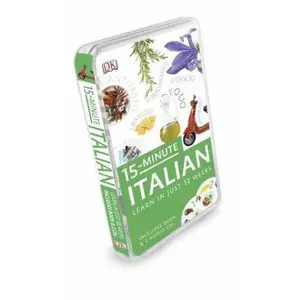 USED Book - 15-Minute Italian: Learn In Just 12 Weeks by DK (Paperback) - english