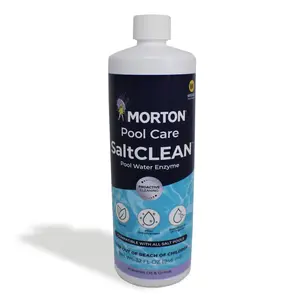 Morton Pool Care 8087822 Salt Clean Liquid Enzyme Cleaner - 32 oz