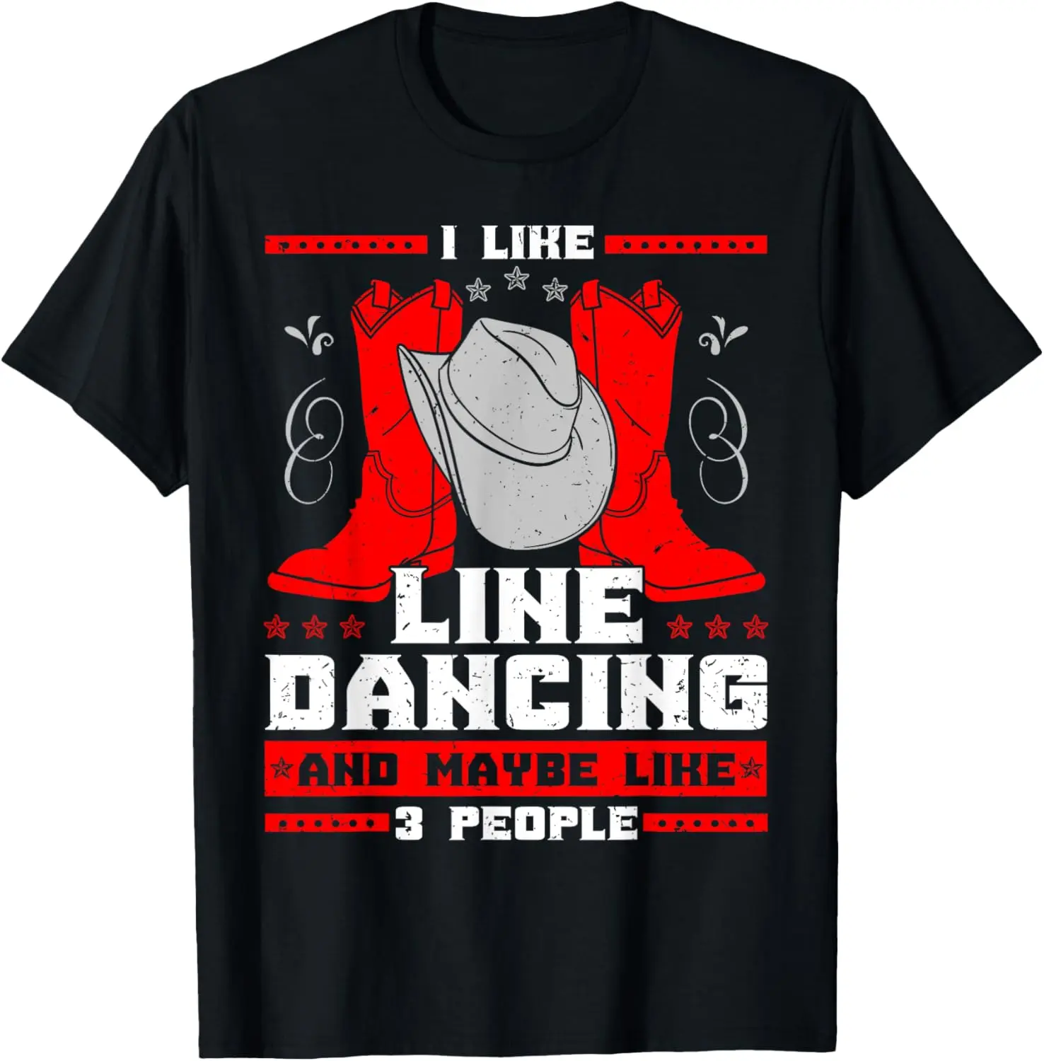 Line Dancing Choreographed Dancer Group Dance Teacher Gift Summer Casual Shortsleeve Cotton T-Shirt