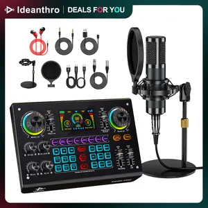 【US】Ideanthro C200 PRO-P15 Live Streaming Sound Card, Dual-Core DSP Mixer, Dual XLR/3.5mm Mic Inputs, Multiple Voice Effects for Content Creators & Podcasters #SummerWins #DealsForYouDays