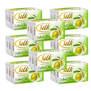 Silk Natural Olive Beauty Soap pack of 8 (24 bar soap): Silky Smooth Skin Every Day