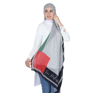 Palestine High Quality Chiffon Hijab: Luxurious Elegance and Comfort