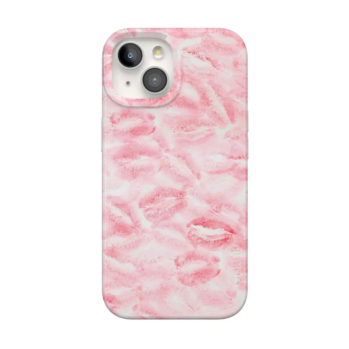 Casely iPhone 15 Case | Sealed with a Kiss | Pink Lipstick | Compatible with MagSafe | Classic Ultra Thin Design
