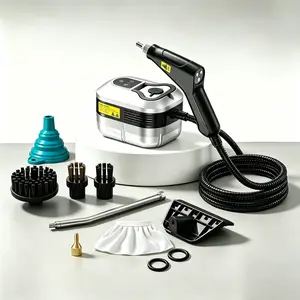Handheld Steam Cleaner – Corded Cleaning Tool with 10 Accessories, Adjustable Levels, Fast Heat-Up, Father's Day Gift Idea for Car Detailing & Home Cleaning Mop Steamer