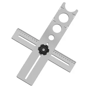 Ceramic Tile Hole Locator Adjustable Universal Marble Glass Ceramic Floor Drilling Tool Positioning Gauge Punch Drill Bit Holder