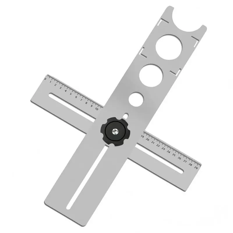 Ceramic Tile Hole Locator Adjustable Universal Marble Glass Ceramic Floor Drilling Tool Positioning Gauge Punch Drill Bit Holder Home Hardware