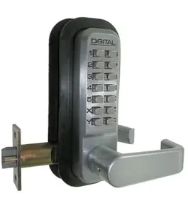 Lockey 2835-BB-DC Mechanical Keyless Lock With Passage Function Double Sided Combination - Bright Brass