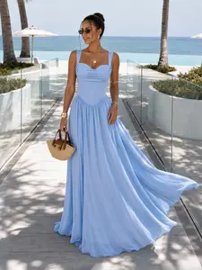 Curvysweet Celeste Women Bodycon Faux-Corset Formal Maxi Dress Built-in Bra Milkmaid Formal Bridesmaid Wedding Guest Dresses,summeroutfits,vacationoutfits,beachoutfits Sleeveless