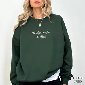 Sundays Are For The Birds Embroidered Sweatshirt, Football Sunday Crewneck Sweater, Philadelphia Gear, Gameday Attire Gift For Her/Him