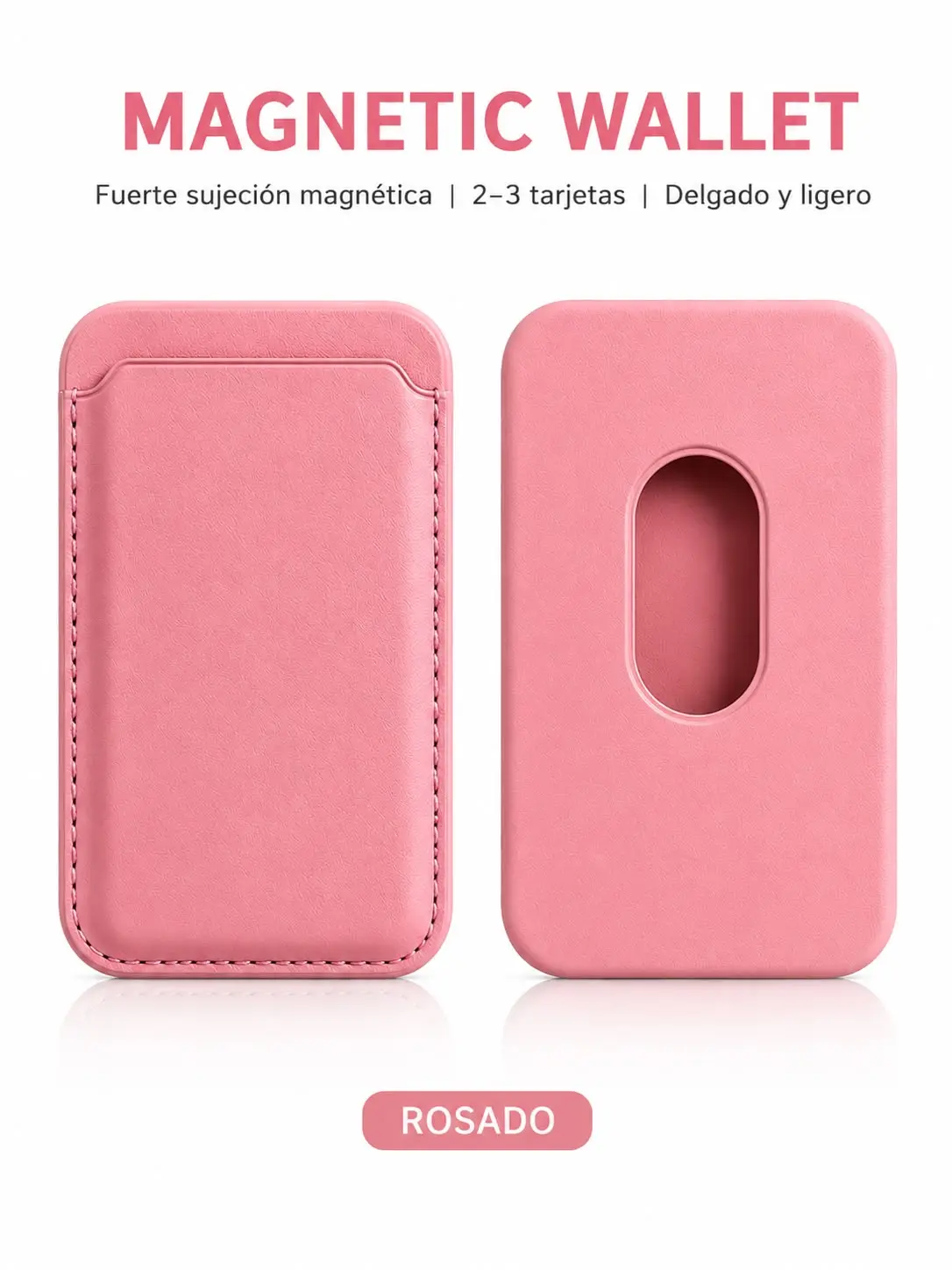 Magnetic Wallet Card Holder for iPhone | Strong Magnetic Wallet | Slim Leather Phone Wallet