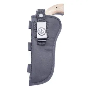 OUTBAGS USA NSC10 Nylon OWB Holster with Ammo Loops - Fits Most 6" Barrel 6-Shot Standard Size Revolvers for Belts - Tactical Outside the Waistband Carry - Family Owned & Operated, Made in USA